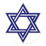 KRW Star of David Seal Round Sticker