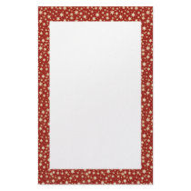 KRW Stars on Red Holiday Stationery