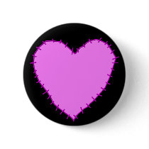 KRW Stitched Heart Pin buttons