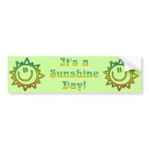 KRW Sunshine Day bumper stickers