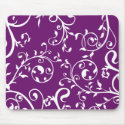 KRW Swirling Vines Purple mousepads by KRWDesigns KRW Swirling Vines Purple mousepads