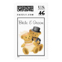 KRW Teddy Bride & Groom Custom Wedding Stamp by KRWWedding KRW Teddy Bride & Groom Custom Wedding Stamp