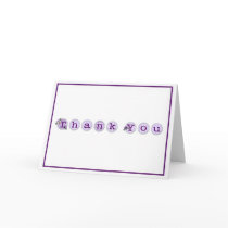 KRW Thank You - Pansies cards