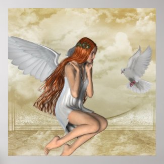 KRW The Angel and the Dove Inspirational Poster print
