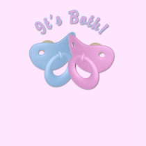 KRW They're Both Twins Pacifier Maternity t-shirts