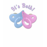 KRW They're Both Twins Pacifier Maternity Tshirt