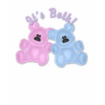 KRW They're Both Twins Teddy Bear Maternity Tee Shirt