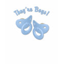 KRW They're Boys Twins Pacifier Maternity t-shirts by krwbaby KRW They're Boys Twins Pacifier Maternity t-shirts