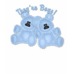 KRW They're Boys Twins Teddy Bear Maternity Tee Shirts