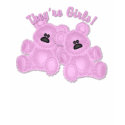 KRW They're Girls Twins Teddy Bear Maternity t-shirts by krwbaby KRW They're Girls Twins Teddy Bear Maternity t-shirts
