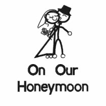 KRW Toon Bride and Groom Honeymoon embroidered shirts