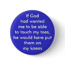KRW Touch My Toes Funny buttons