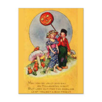 KRW Trick or Treaters Vintage Halloween postcards