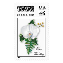 KRW Tropical Flower Custom Wedding Stamp by KRWWedding KRW Tropical Flower Custom Wedding Stamp