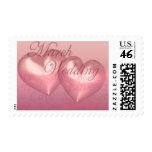 KRW Two Hearts March Wedding Pink Stamp