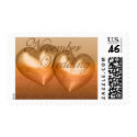 KRW Two Hearts November Wedding Amber postage by KRWWedding KRW Two Hearts November Wedding Amber postage