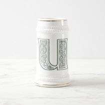 KRW - U - Celtic Monogrammed Stein mugs