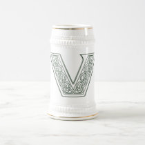 KRW - V - Celtic Monogrammed Stein mugs
