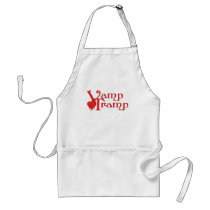 KRW Vamp Tramp Blood Dripping Heart aprons