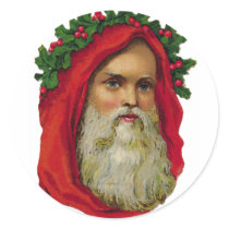 KRW Victorian Father Christmas Santa Sticker by KRWHolidays KRW Victorian Father Christmas Santa Sticker