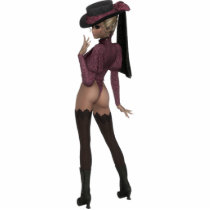 KRW Victorian Peek A Boo Pin Up photo sculptures