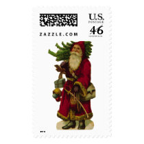 KRW Victorian Santa Postage Stamp by KRWHolidays KRW Victorian Santa Postage Stamp