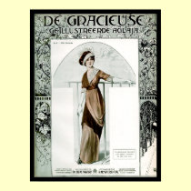 KRW Vintage 1907 French Fashion Magazine Cover posters by KRWOldWorld KRW Vintage 1907 French Fashion Magazine Cover posters