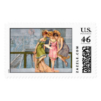 KRW Vintage Beach Illustration Stamps