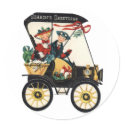KRW Vintage Car Seasons Greetings Sticker
