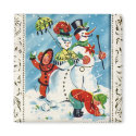 KRW Vintage Children at Play Christmas Magnet by KRWHolidays KRW Vintage Children at Play Christmas Magnet