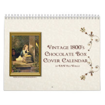 KRW Vintage Chocolate Box Cover Calendar 2012