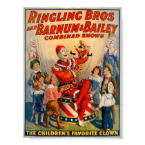 KRW Vintage Circus Clown posters by KRWOldWorld KRW Vintage Circus Clown posters