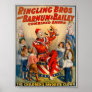 KRW Vintage Circus Clown Poster