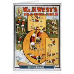 KRW Vintage Circus Poster Card