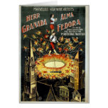 KRW Vintage Circus Poster Card - Customized