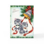 KRW Vintage Cute Kittens Christmas Card