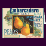 KRW Vintage Embarcadero Pears Crate Label