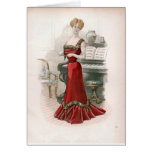 KRW Vintage Foxy Fashion Print Card