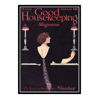 KRW Vintage Good Housekeeping 1912 Magazine Poster by KRWOldWorld
