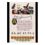 KRW Vintage Halloween Charm Postcard