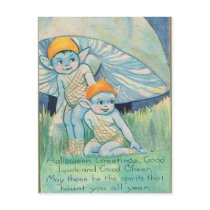 KRW Vintage Halloween Good Luck Spirits postcards by KRWOldWorld KRW Vintage Halloween Good Luck Spirits postcards