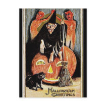 KRW Vintage Halloween Greetings postcards
