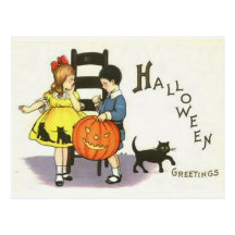 KRW Vintage Halloween Post Card