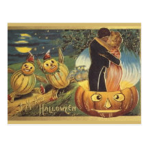 KRW Vintage Halloween Postcard