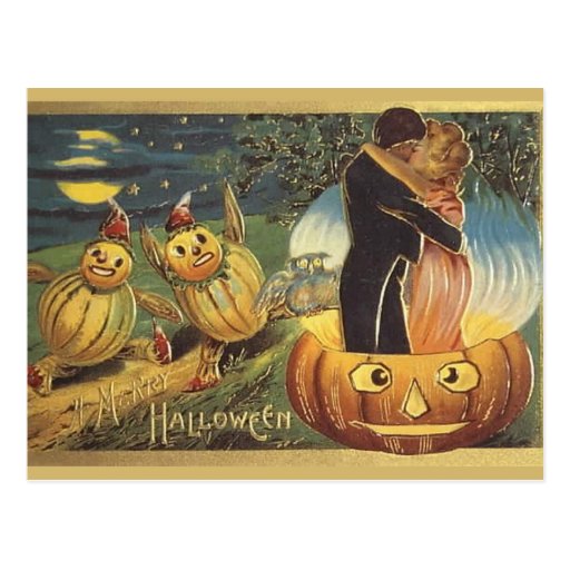 KRW Vintage Halloween Postcard