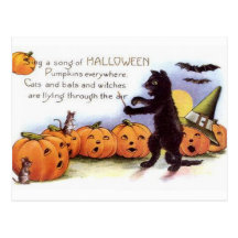 KRW Vintage Halloween Postcard