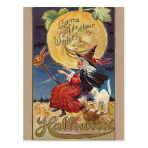 KRW Vintage Halloween Postcard