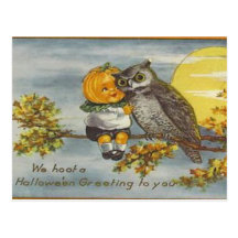 KRW Vintage Halloween Postcard