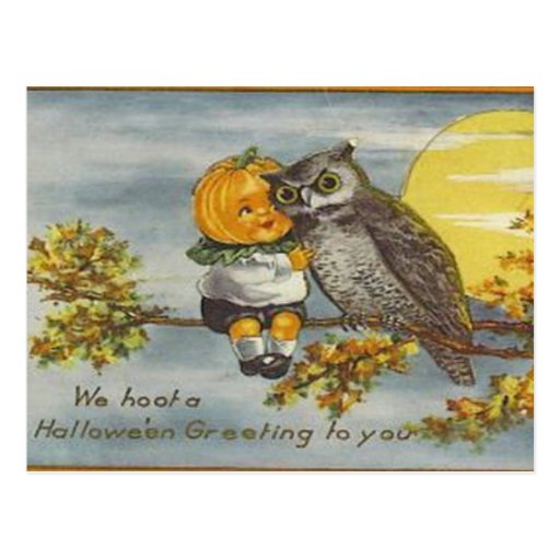 KRW Vintage Halloween Postcard