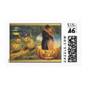 KRW Vintage Halloween Romance postage by krwhalloween KRW Vintage Halloween Romance postage